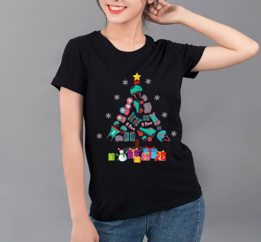 Hot Roller Derby Sport Christmas Tree Christmas Gift shirt
