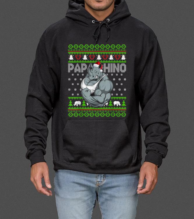 Merry Christmas Santa Papa Rhino Ugly Xmas Gift sweater