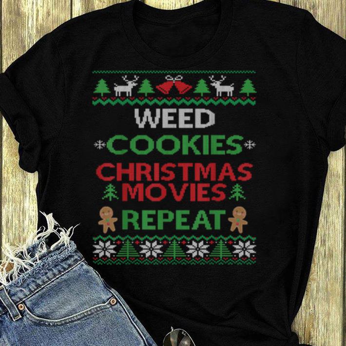 Nice Cannabis Smoker Gift Marijuana & Weed Themed Ugly Christmas shirt