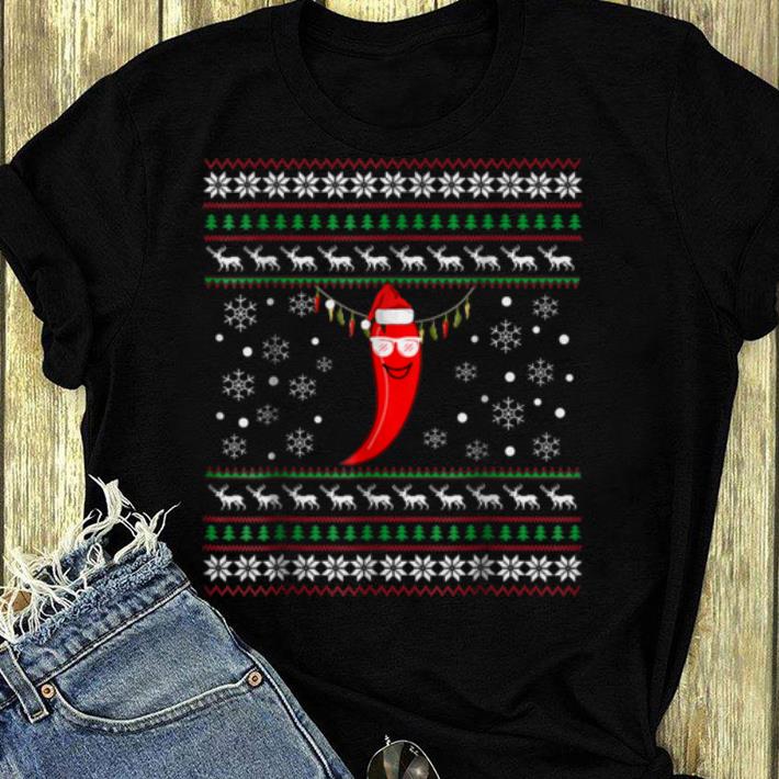 Nice Cool Pepper Chili Christmas- Chili Ugly Xmas Gift Tee shirt