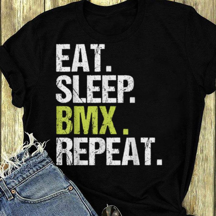 Nice Eat Sleep BMX Repeat Biker Fan Lover Christmas Gift shirt