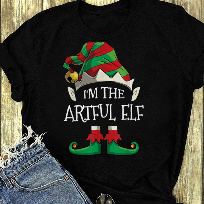 Nice I'm The ARTFUL Elf Family Matching Christmas Gifts shirt