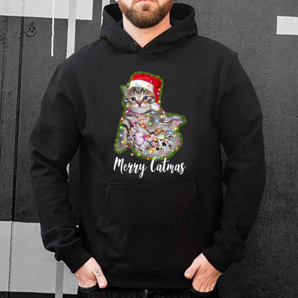 Nice Merry Catmas tee Cute Cat Christmas Pajama for Cat Lovers sweater