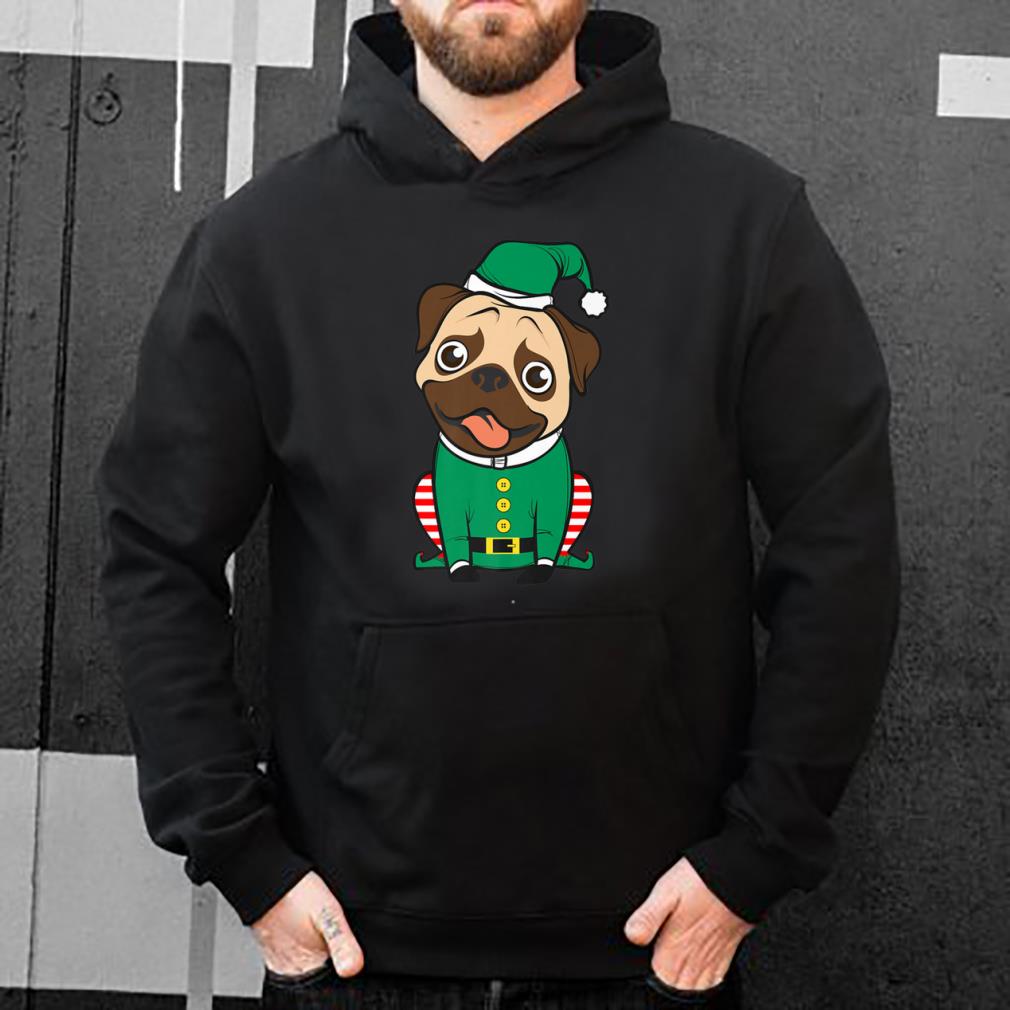 Nice Santa's Elf Cute Christmas Pug Elf Costume sweater