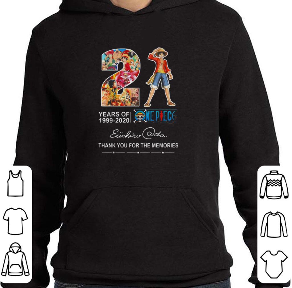 Official 21 Years Of One Piece 1999-2020 Thank You For The Memories shirt