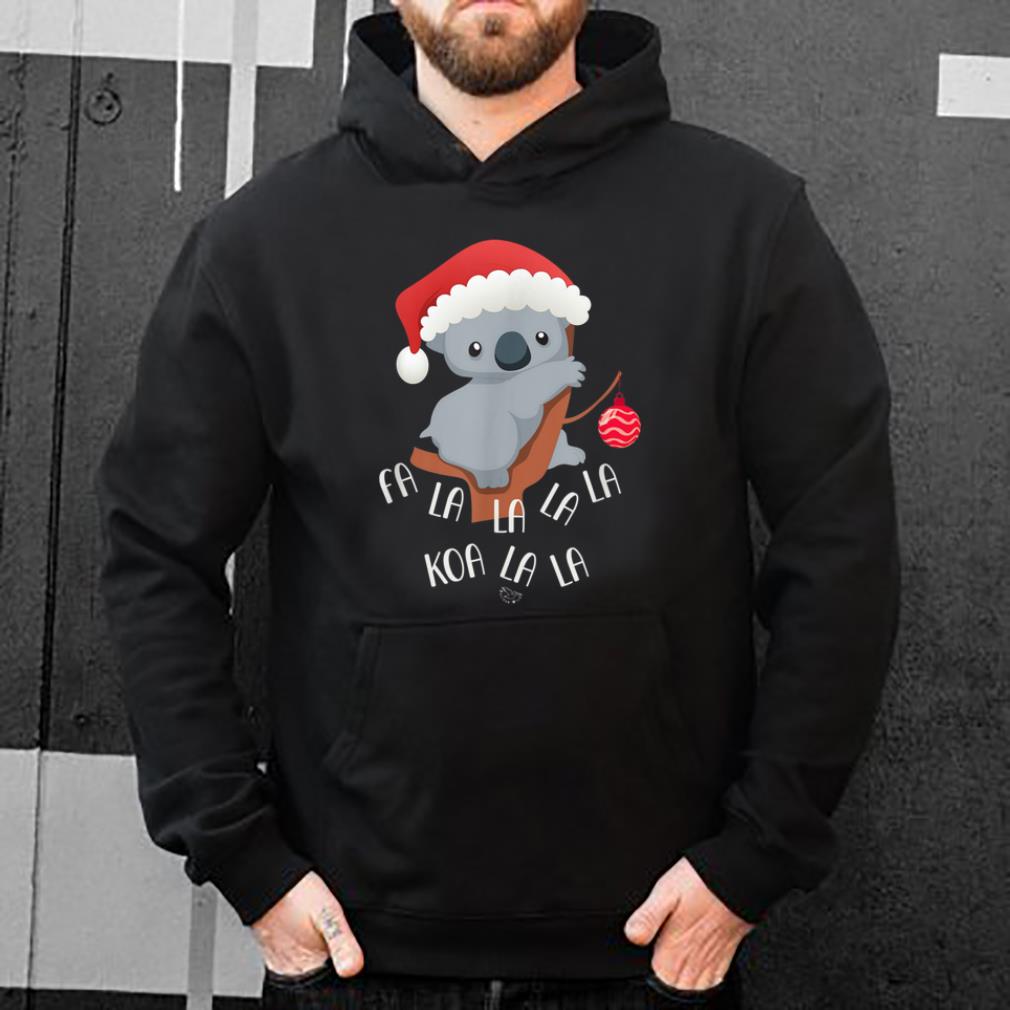 Official Fa la la Koala Cute Koala Bear in Christmas Hat shirt