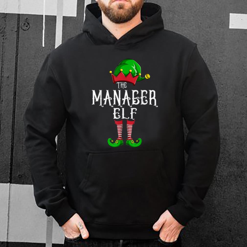 Official The Manager Elf Group Matching Family Christmas Gifts Boss shirt