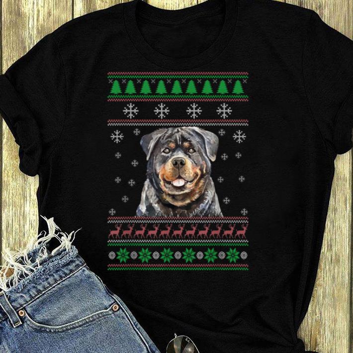 Original Dog Lover Ugly Christmas Sweater Rottweiler Funny Xmas shirt
