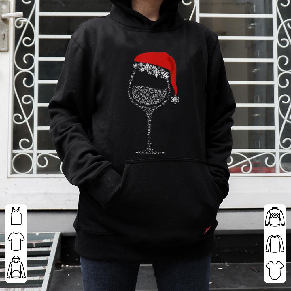Original Glasses Of Wine Rhinestone Christmas Hat Gift sweater