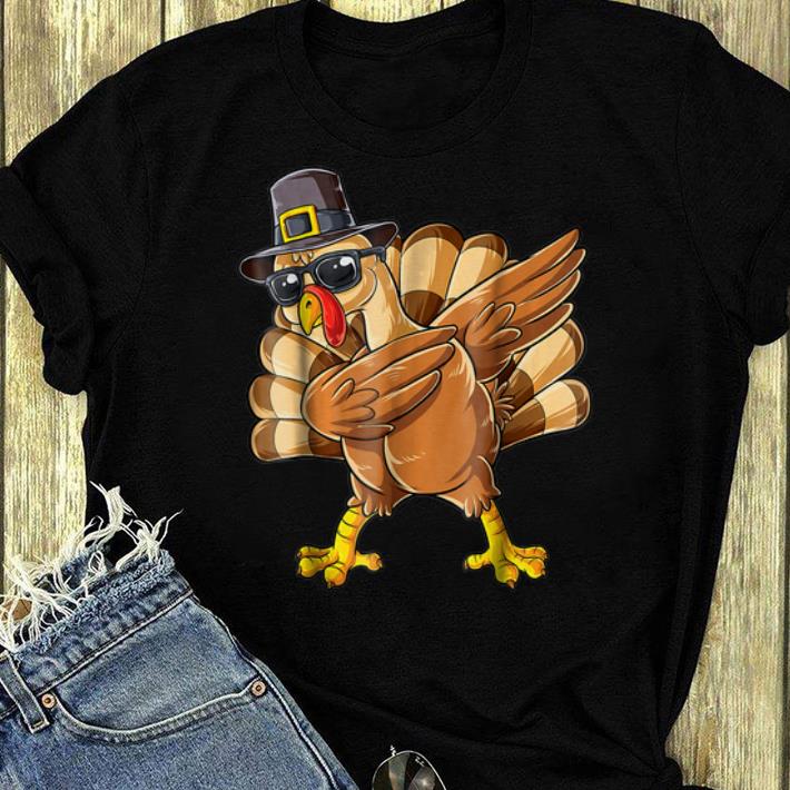 Original Thanksgiving Dabbing Turkey Pilgrim Day Gifts Idea shirt