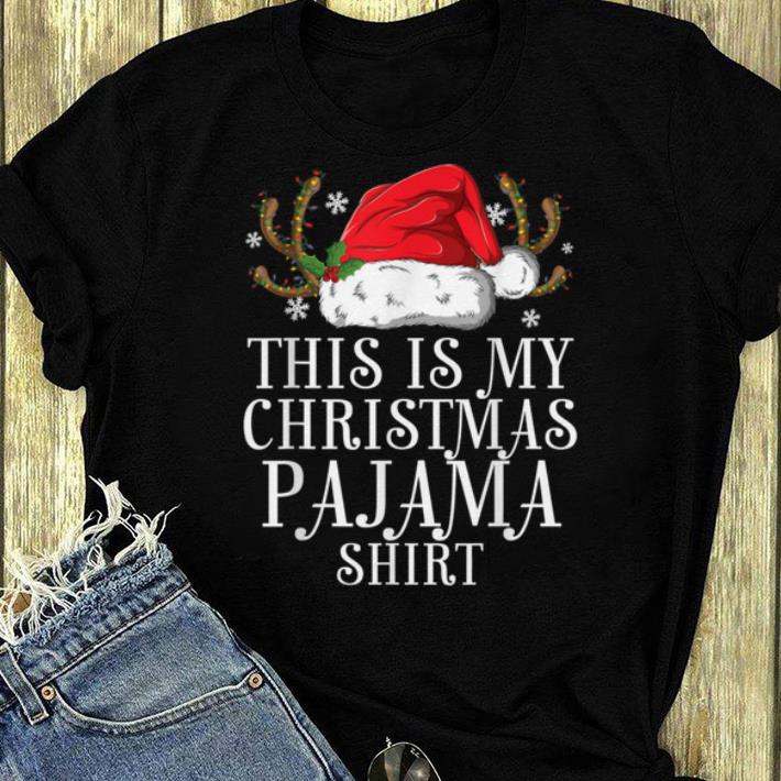 Original This Is My Christmas Pajama Matching Family Pjs Santa shirt