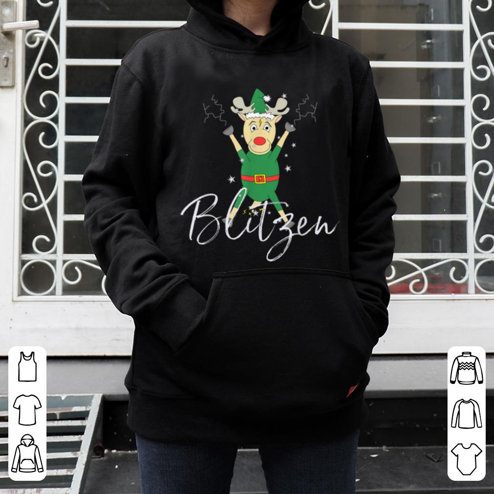 Premium Blitzen Cute Reindeer Funny Christmas Group Set Tee shirt