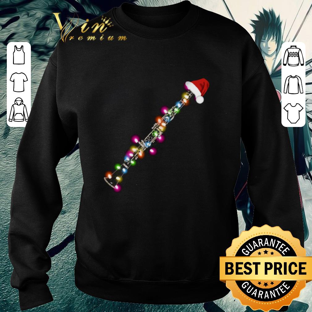 Premium Clarinet santa Christmas shirt
