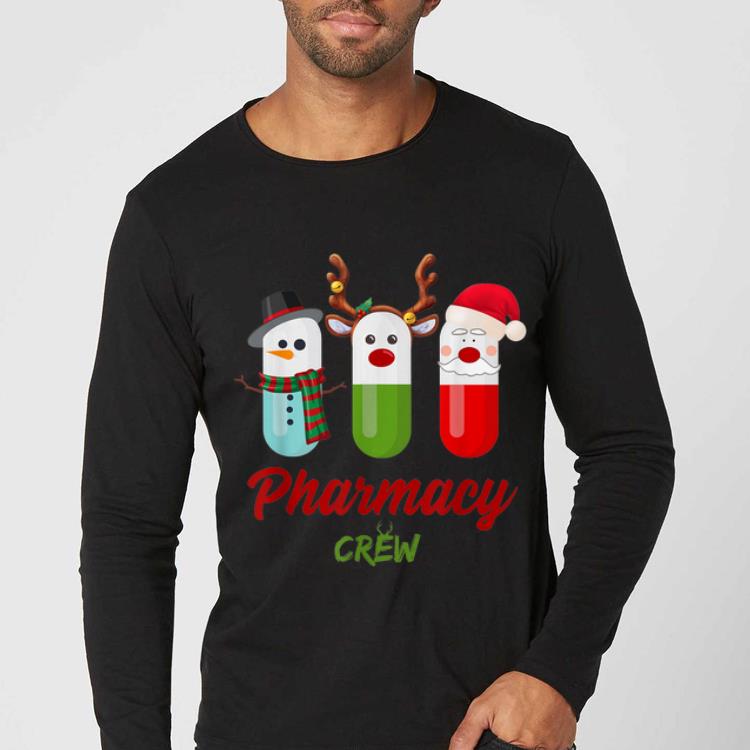 Premium Pills Snowman Reindeer Santa Claus Pharmacy Crew Christmas shirt