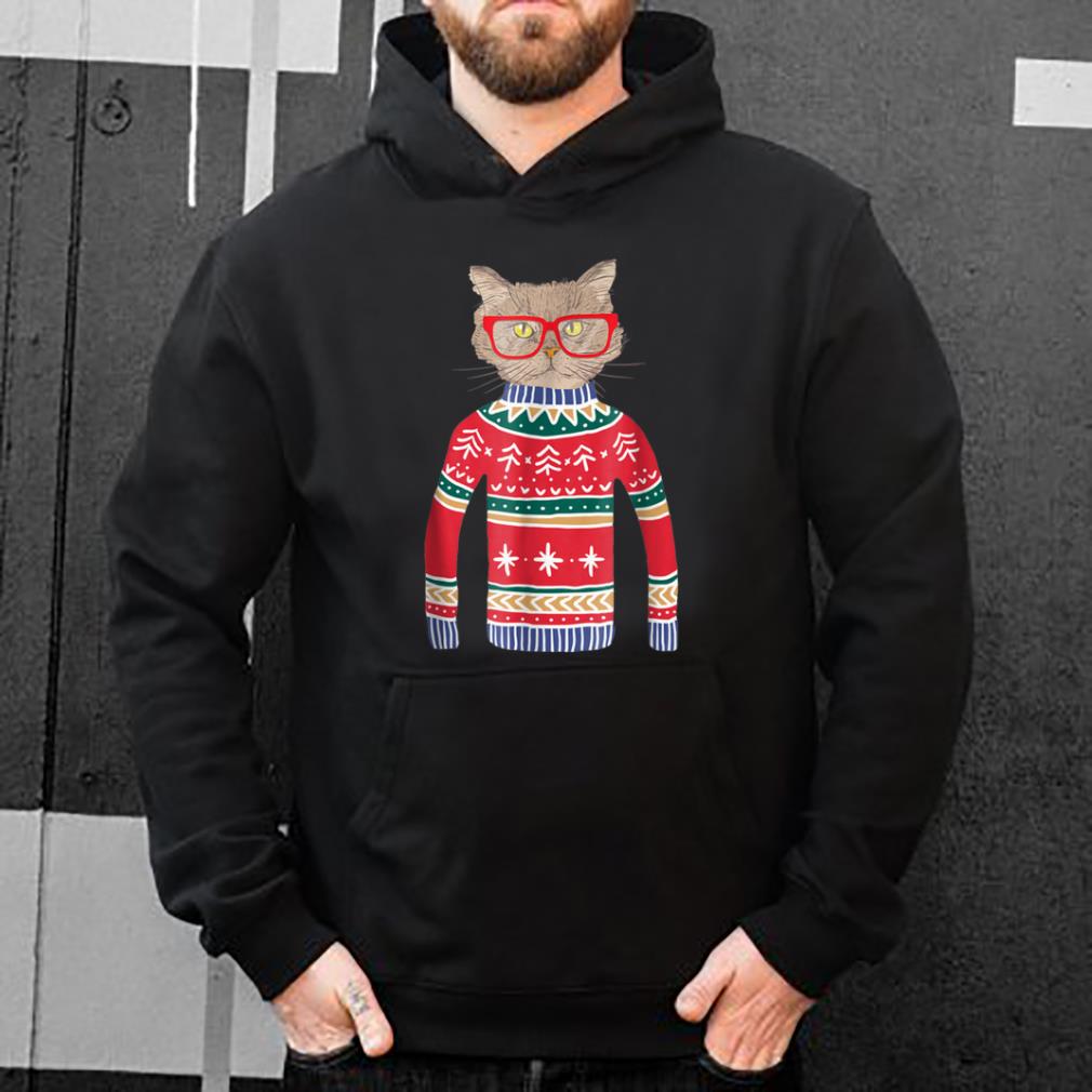 Pretty Funny Gift for Cat Lovers Ugly Christmas Sweater shirt
