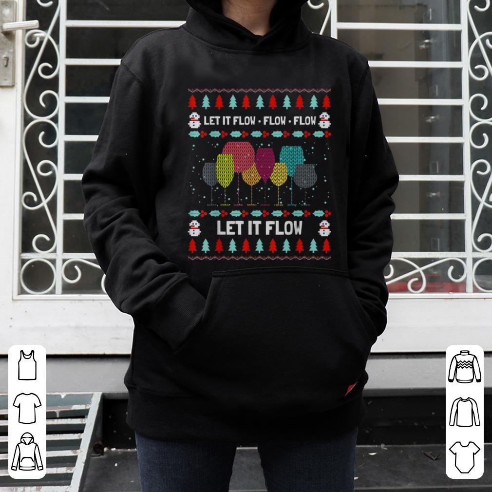Pretty Let It Flow Beer Wine Drinker Funny Drink Xmas Ugly Sweater shirt