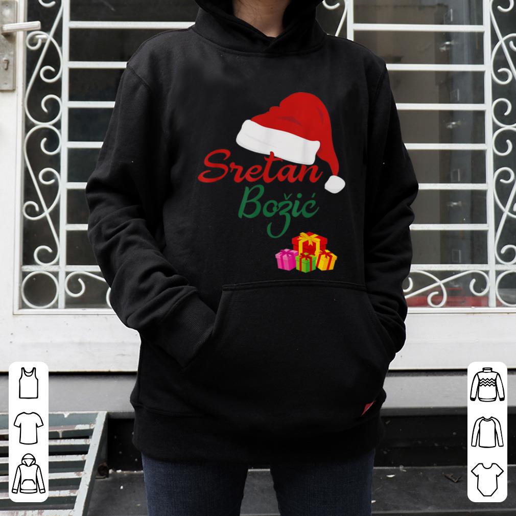 Pretty Merry Christmas Sretan Bozic Hrvatski Croatian Gift Hrvatska shirt