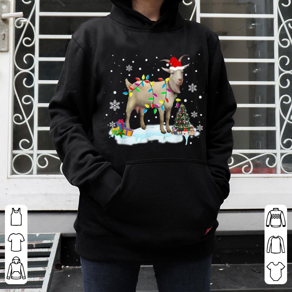 Top Christmas Lights Goat Funny Goat Lover Christmas Gifts shirt