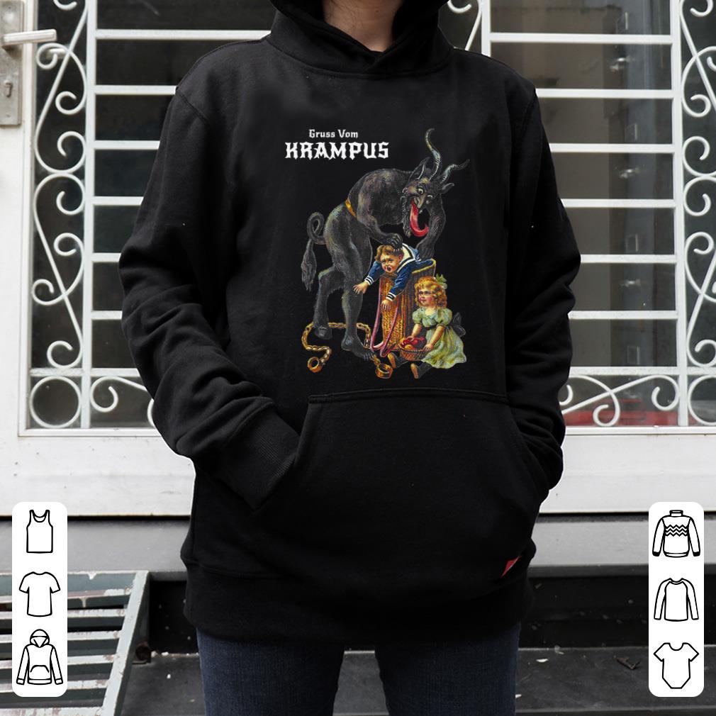 Top Greetings from Gruss Vom Krampus Demon Christmas Men shirt