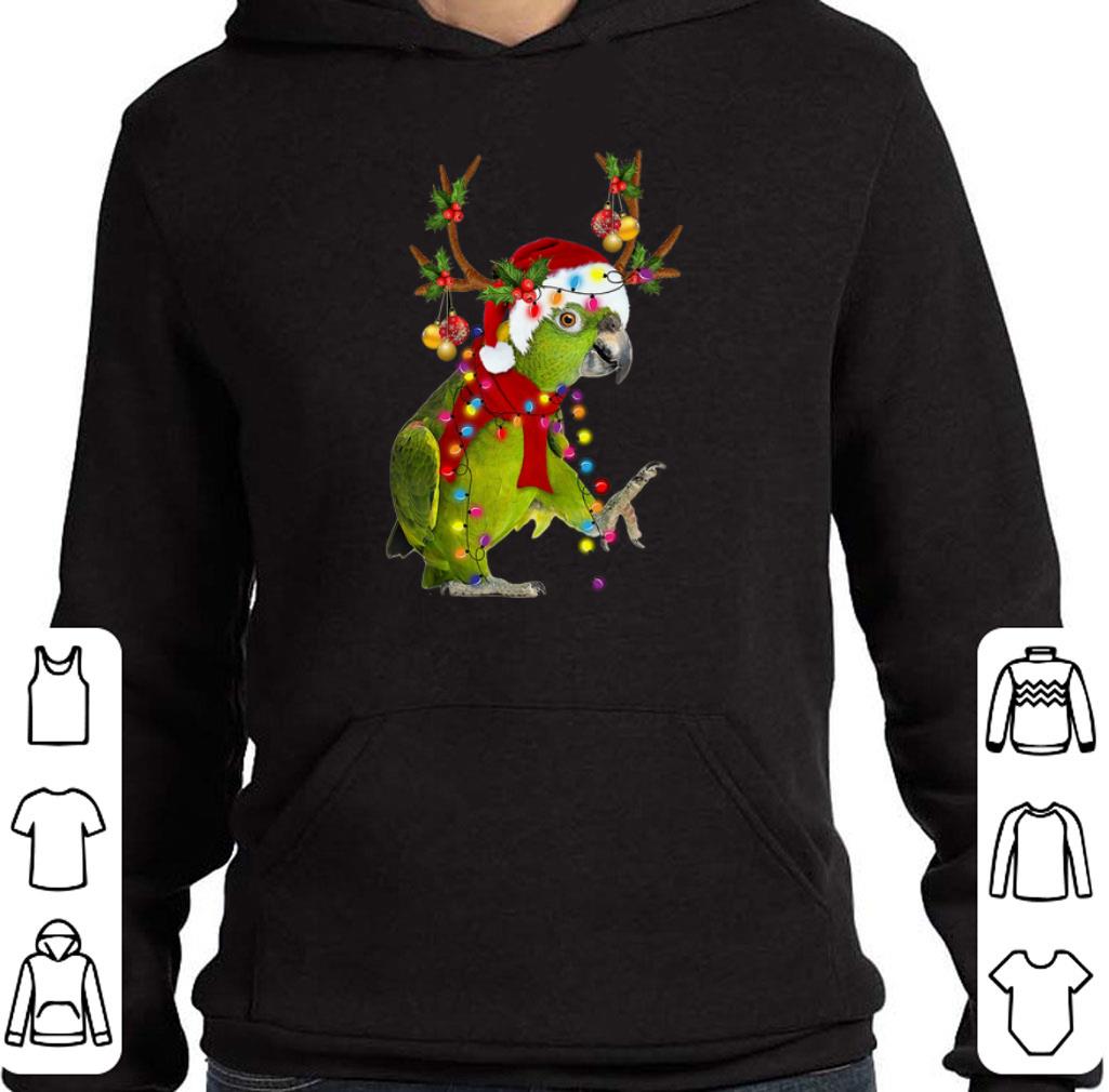 Top Parrot reindeer Christmas light shirt