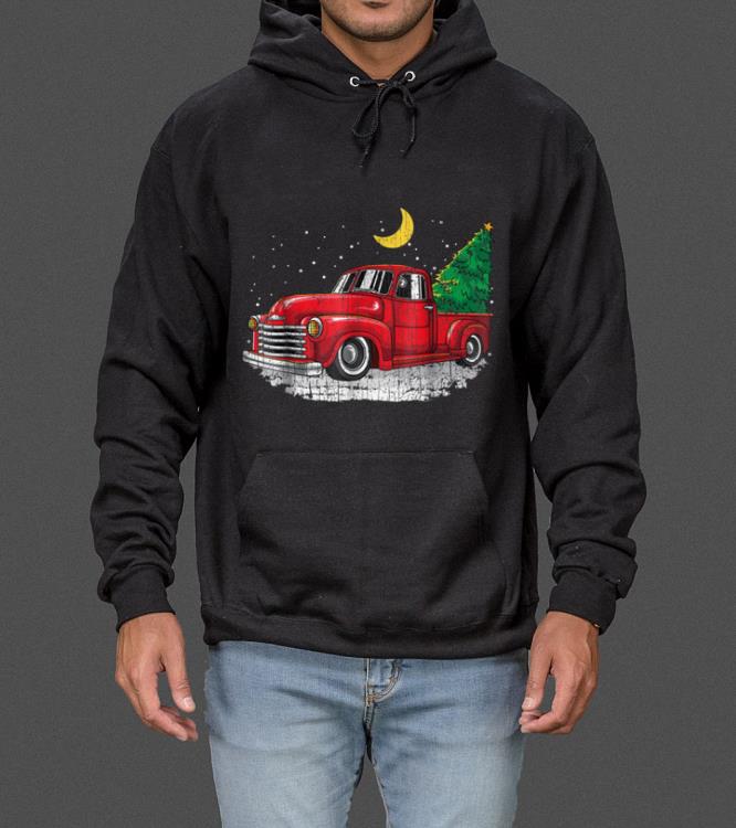 Vintage Truck Christmas Tree Retro Classic Car sweater