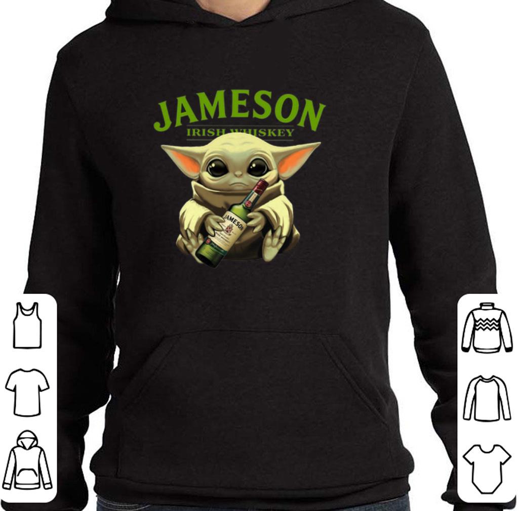 Awesome Baby Yoda hug Jameson Irish Whiskey shirt