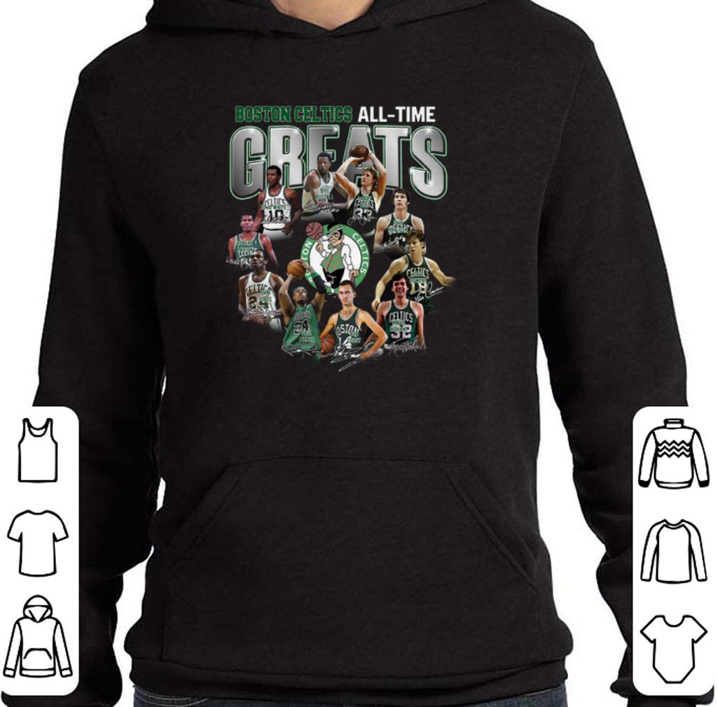 Awesome Boston Celtics all time greats legend all signature shirt