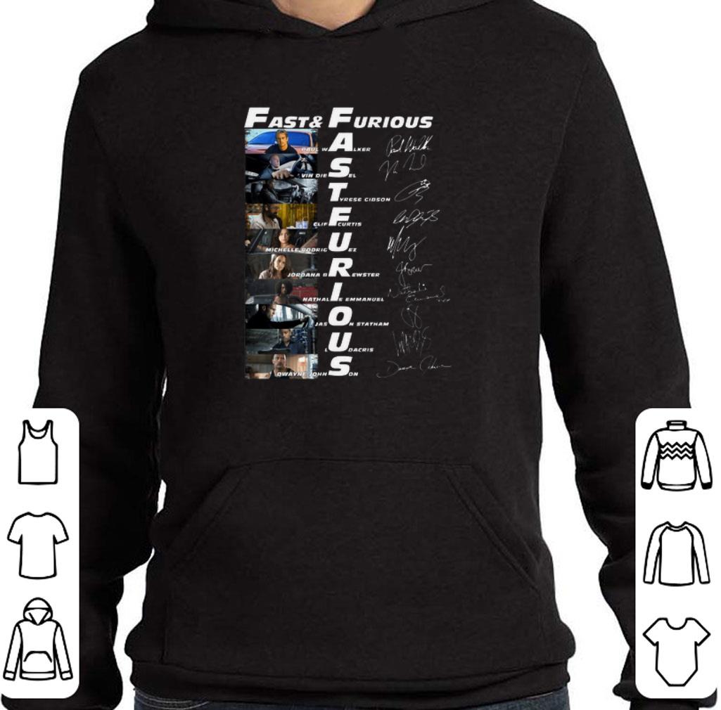 Awesome Fast & Furious Fastfurious characters signatures Vin Diesel shirt