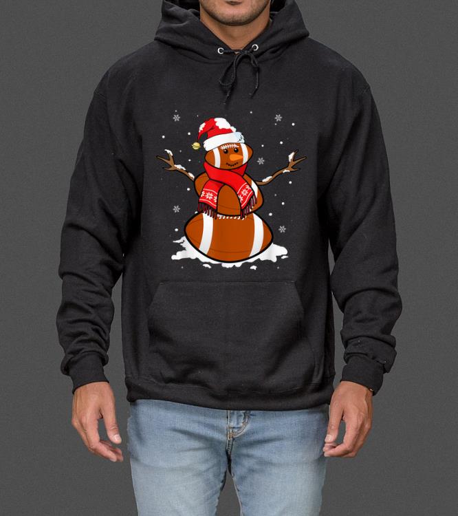 Awesome Funny Football Snowman Christmas Pajamas Matching Gifts Idea sweater