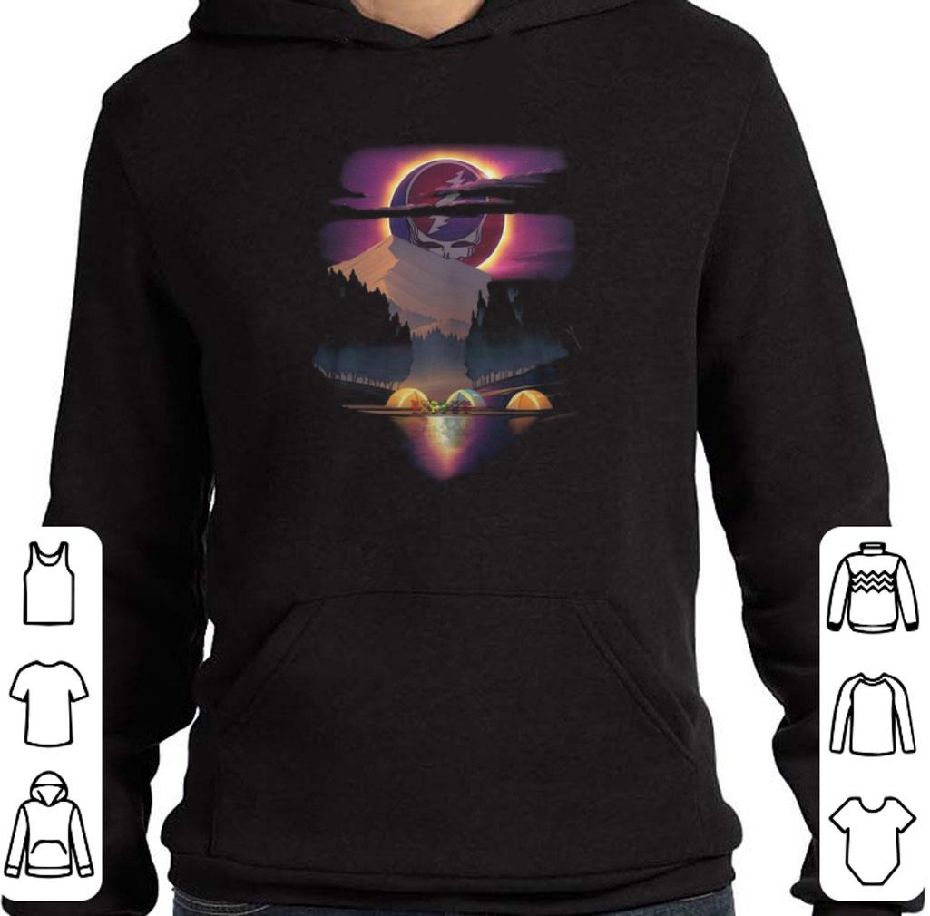 Awesome Grateful Dead Logo Camping bear Sunset shirt