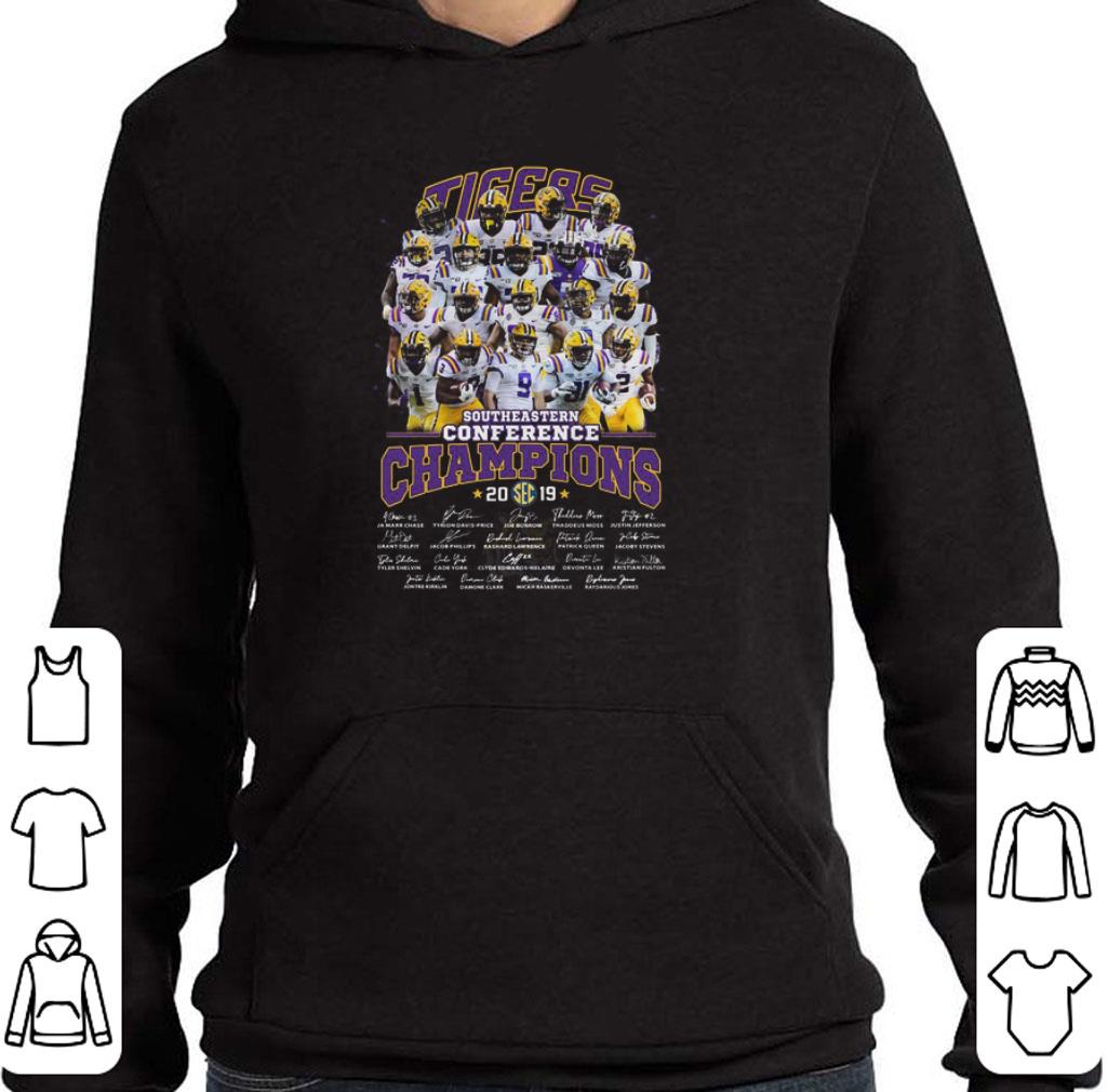 Awesome Lsu Tigers Southeastern Conference Champions 2019 Signatures shirt