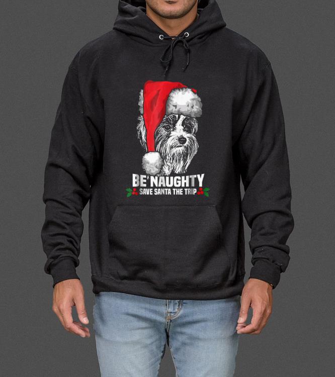 Be Naughty Save Santa Biewer Terrier Xmas sweater