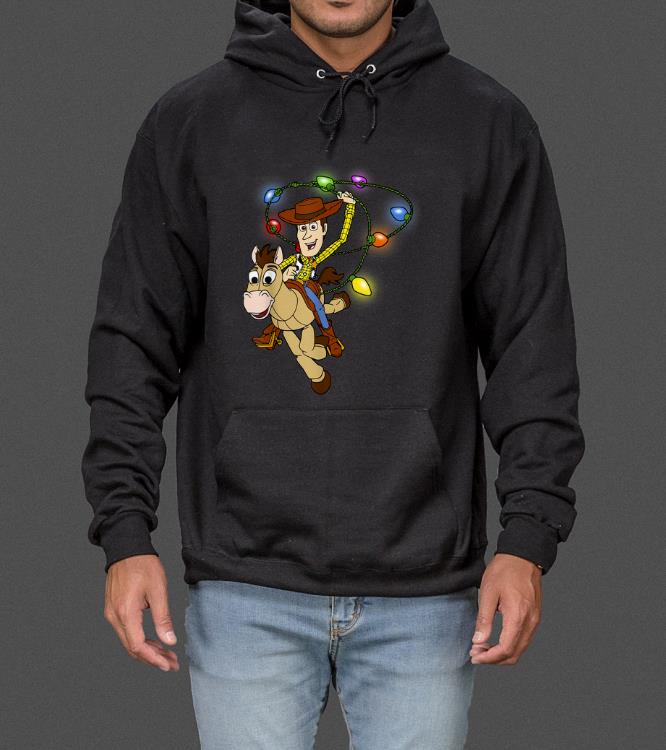 Great Disney Pixar Toy Story Woody Christmas Light Lasso sweater