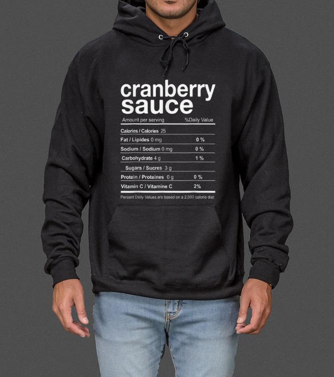Hot Cranberry Sauce Funny Christmas Food Nutrition Facts Gift sweater