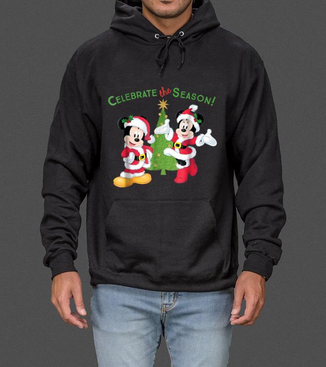Hot Disney Santa Mickey Minnie Celebrate Season Holiday sweater