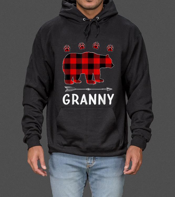 Hot Granny Bear Christmas Pajama Red Plaid Buffalo Family Gift sweater