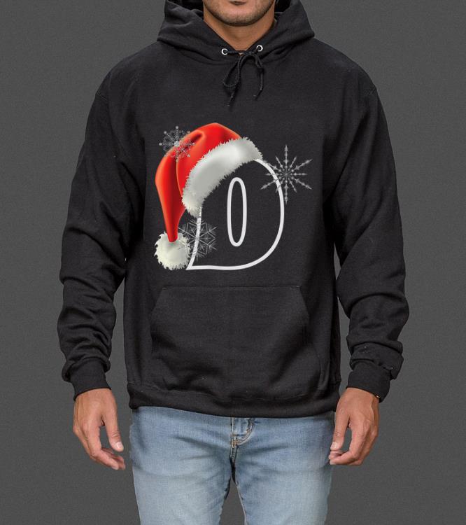 Original Cutest Capital Letter D Santa Monogram Christmas Holidays sweater