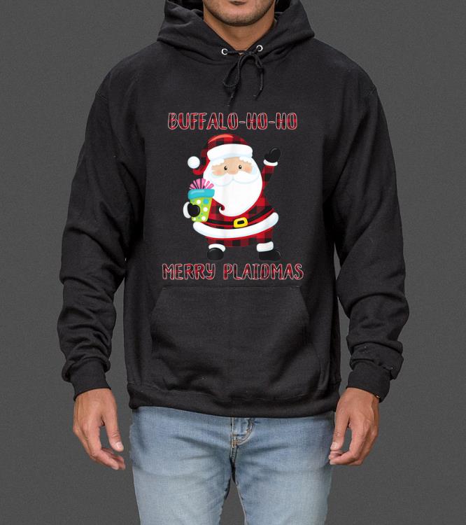 Original Funny Buffalo Plaid Christmas Santa Claus Ho Ho Ho Meme sweater