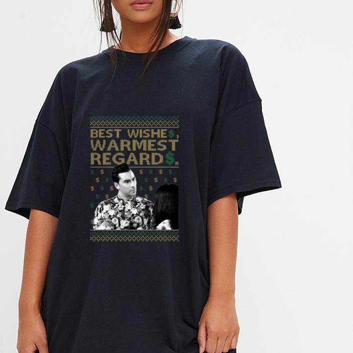 Original Schitt's Creek Best Wishes Warmest Regards Ugly Christmas