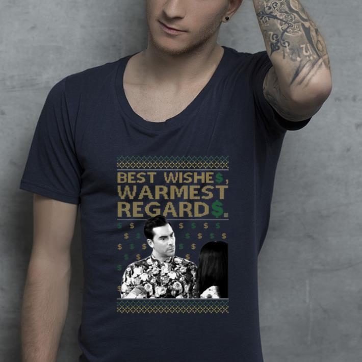 Original Schitt's Creek Best Wishes Warmest Regards Ugly Christmas