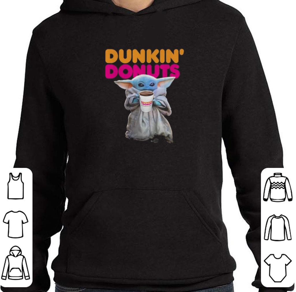 Premium Baby Yoda holding Dunkin Donuts Star Wars shirt 7 Premium Baby Yoda holding Dunkin Donuts Star Wars shirt