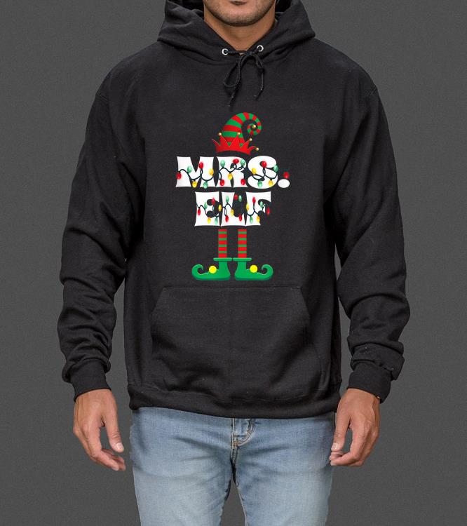 Premium Mrs. ELF Heart Christmas Matching Family Gift Ugly sweater