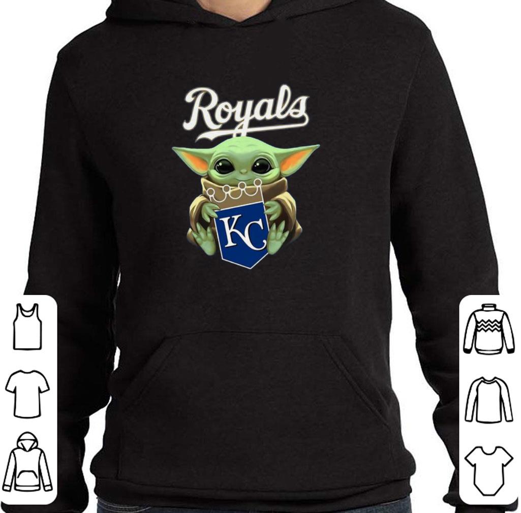 Top Baby Yoda Hug Kansas City Royals shirt