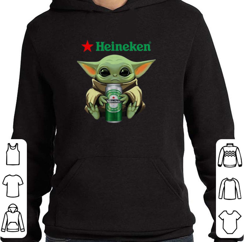 Top Baby Yoda hug Heineken Star Wars Mandalorian shirt