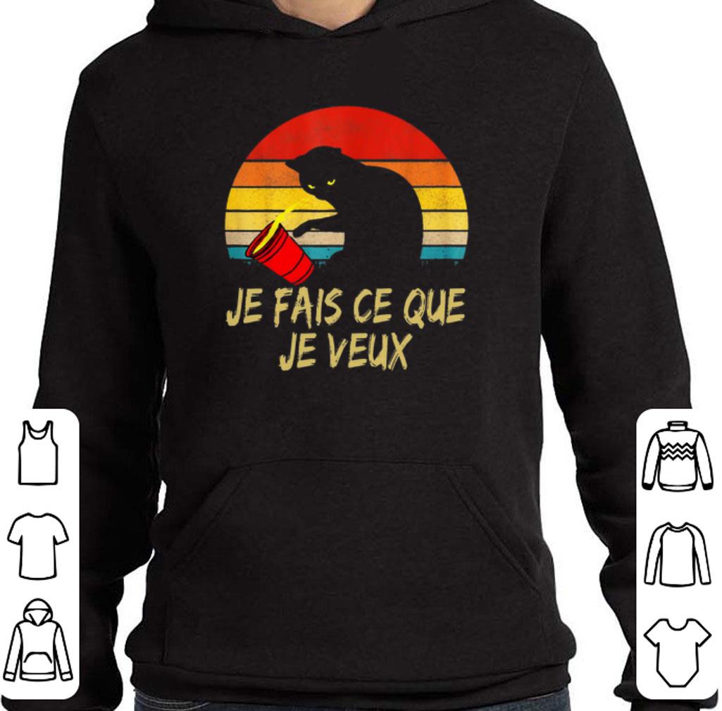 Top Black Cat Je Fais Ce Que Je Veux Vintage shirt
