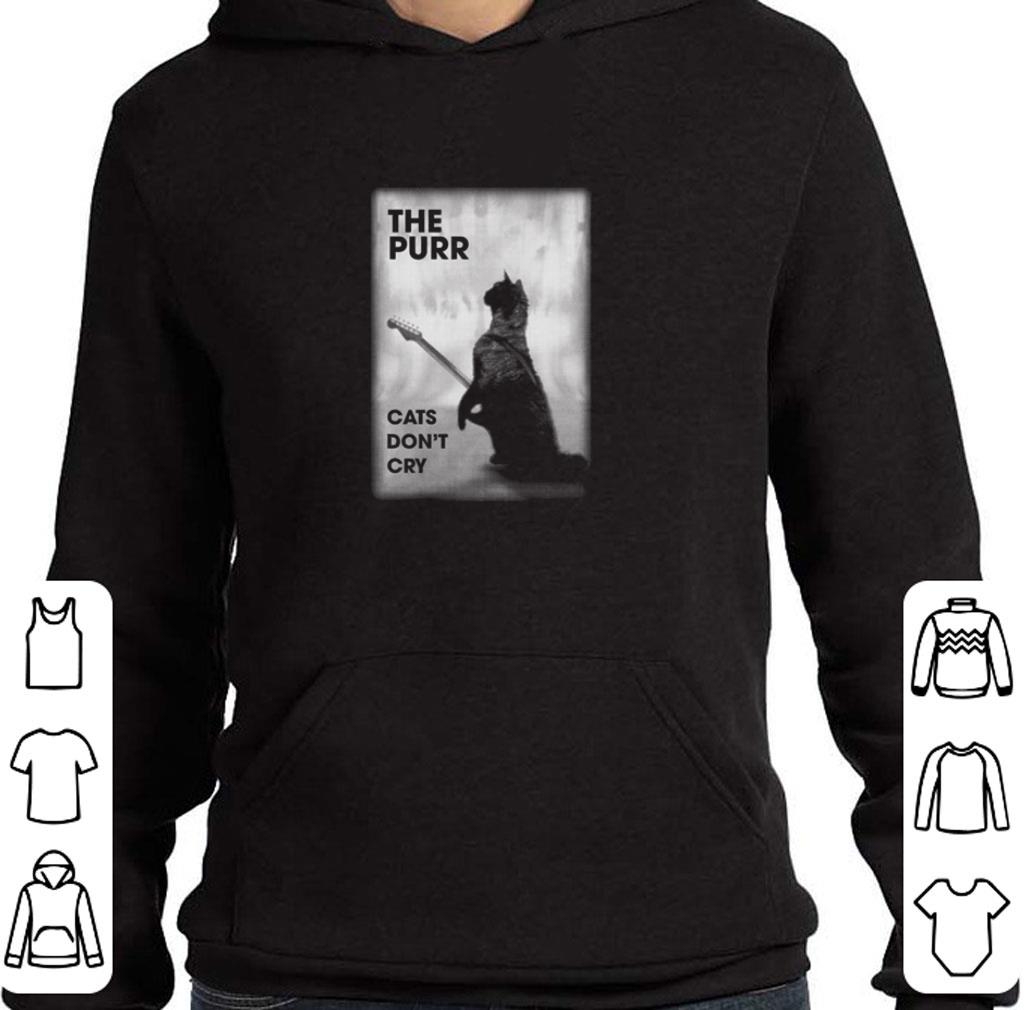 Top The purr cats don't cry guitar shirt