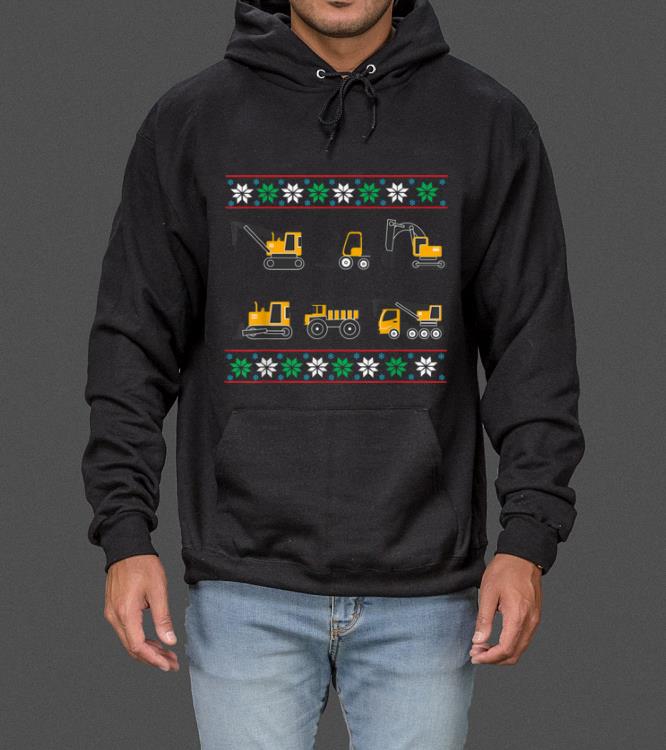 Top Tractors & Bulldozers Ugly Christmas sweater