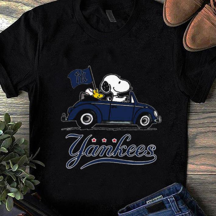 Nice Snoopy Driving Volkswagen New York Yankees shirt