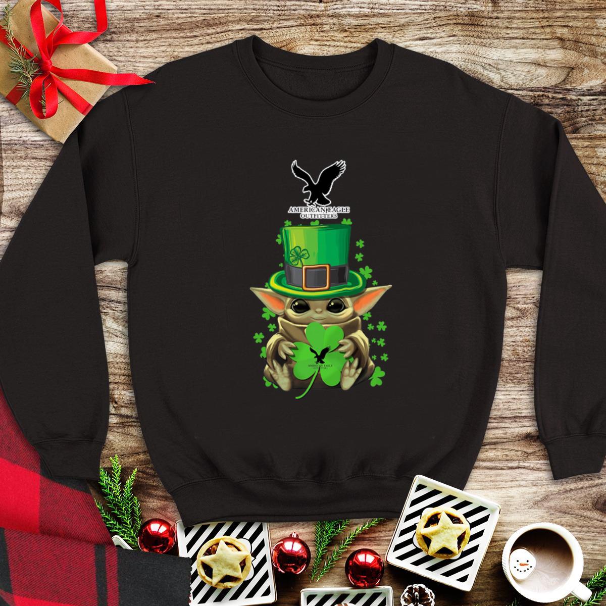 Awesome Baby Yoda American Eagle Outfitters Shamrock St.Patrick’s Day shirt