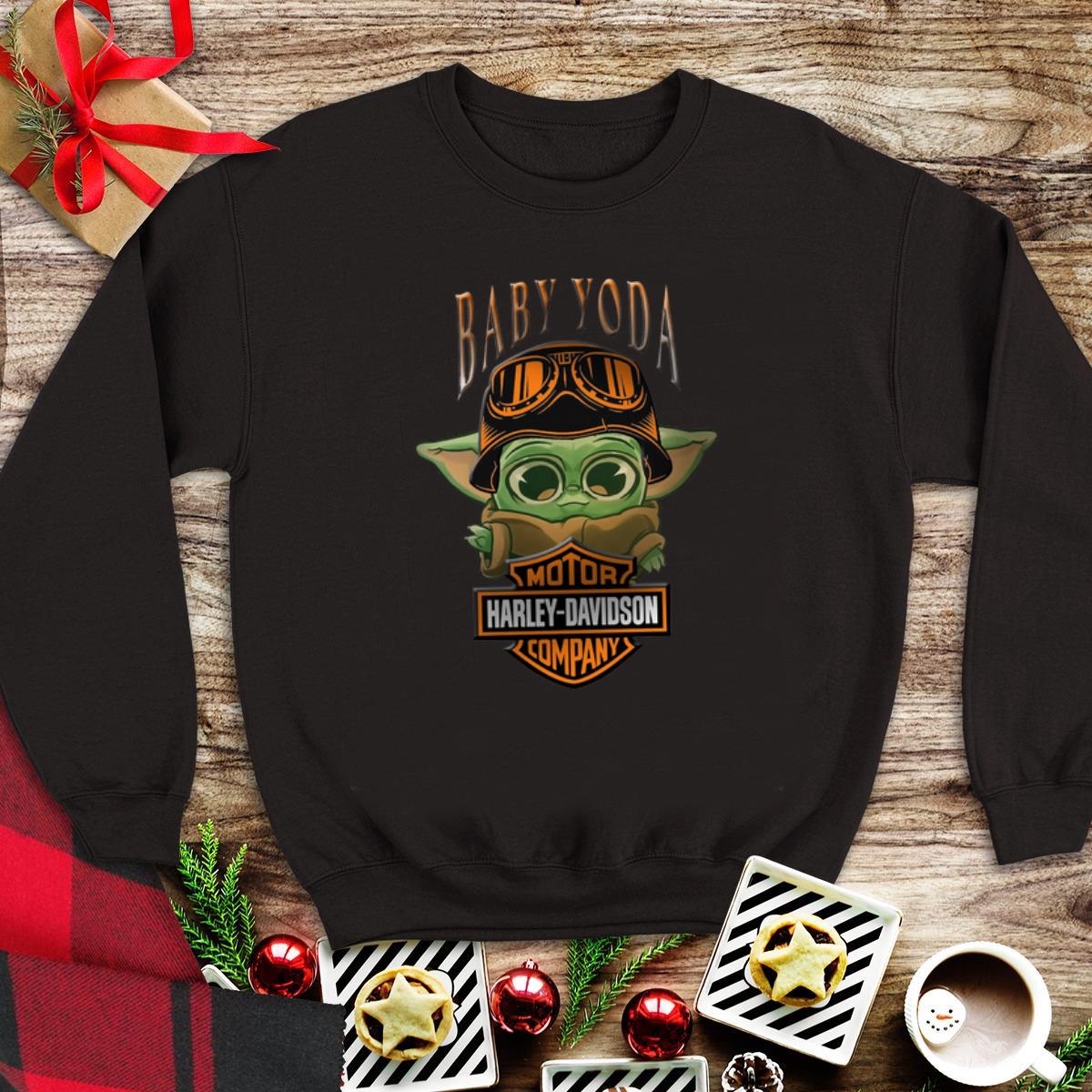 Awesome Baby Yoda Motor Harley Davidson Company shirt
